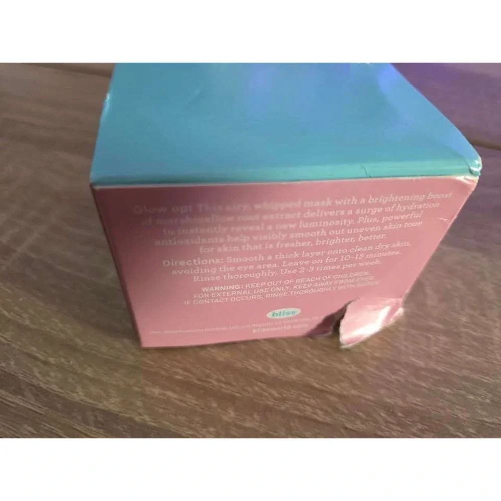 Bliss Mighty Marshmallow Bright & Radiant Whipped Mask 1.7 fl oz 50ml New in Box